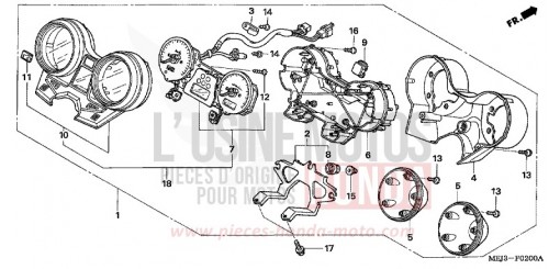 METER (CB1300/A/F/F1) CB1300F13 de 2003
